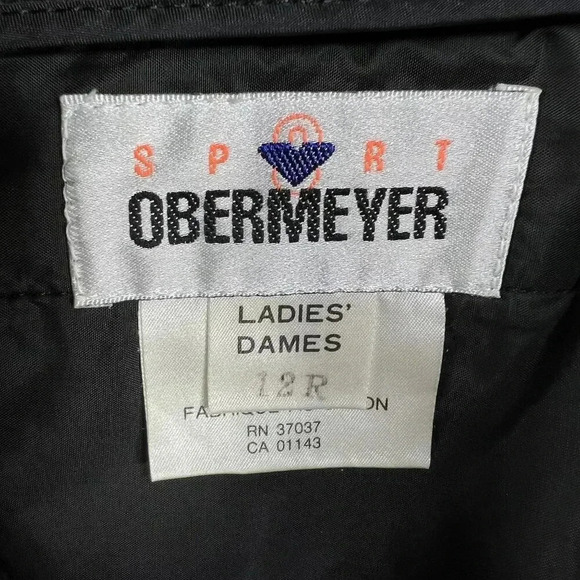 Obermeyer ITB Women's 12R Black Stirrup Stretch Wool Blend Ski Pants Snow Gear - Picture 13 of 15